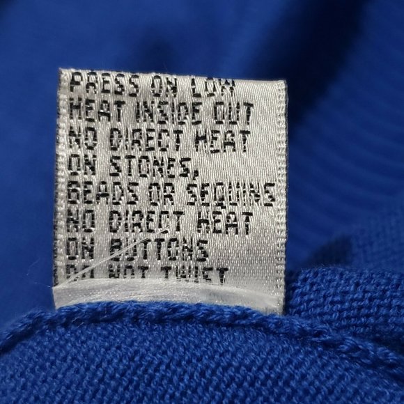 Jack B Quick Women's Cardigan Sweater Large Blue Flamingos Umbrellas Beaded - Picture 12 of 12